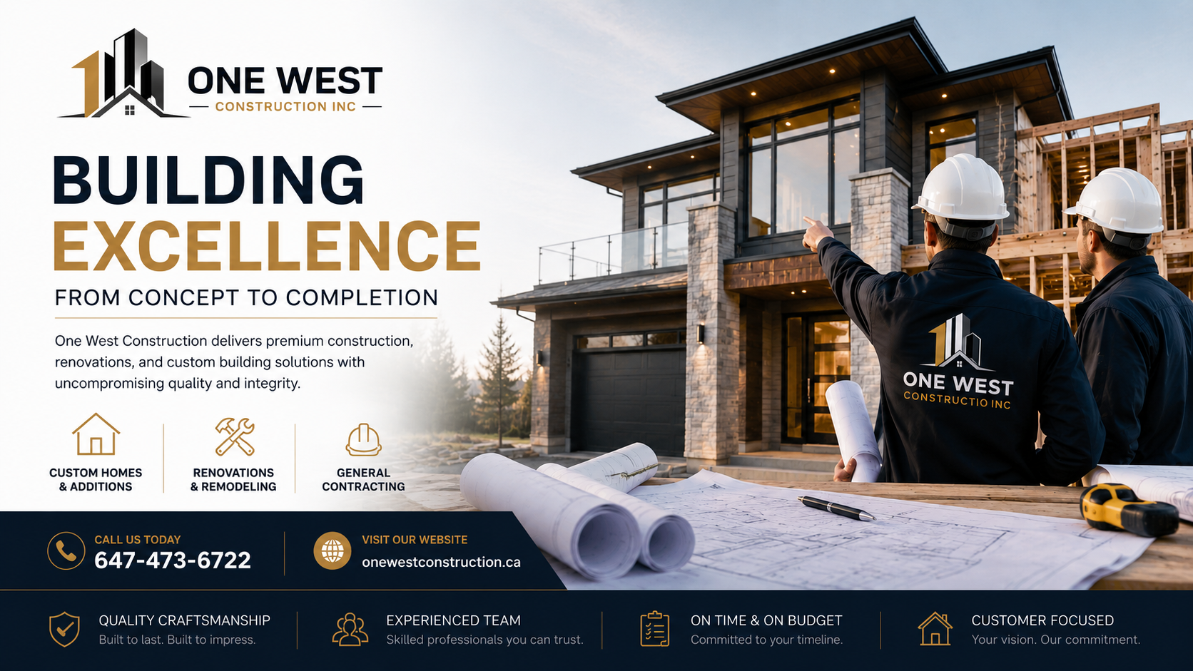 One West Construction Banner